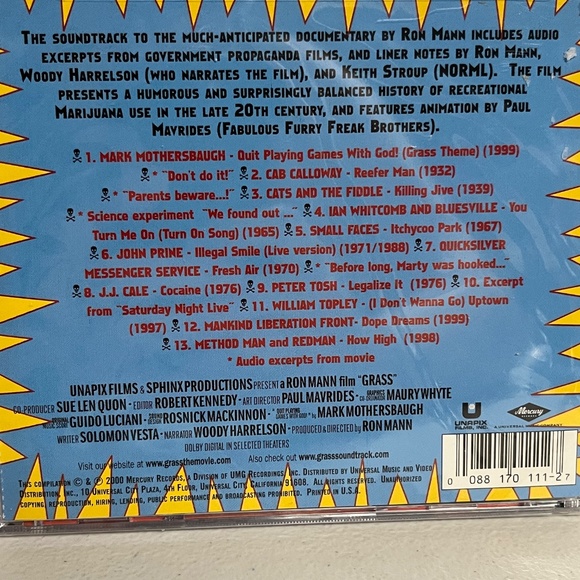 Vintage 2000 Grass The Soundtrack CD New Motion Picture 420 - Picture 4 of 12